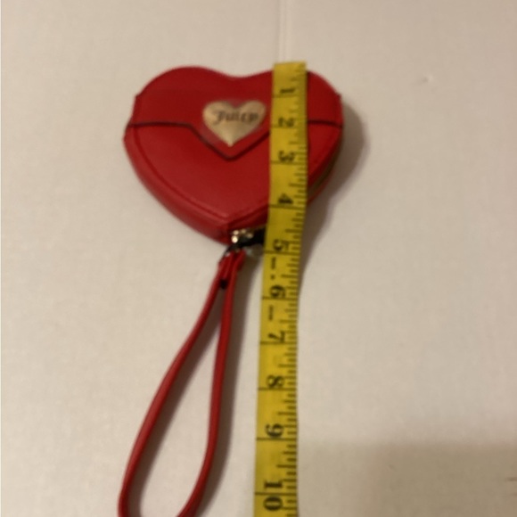 Juicy Couture Red Coin Purse With Gold Logo NWT - Picture 4 of 6